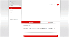 Desktop Screenshot of glasbau-hahn.com